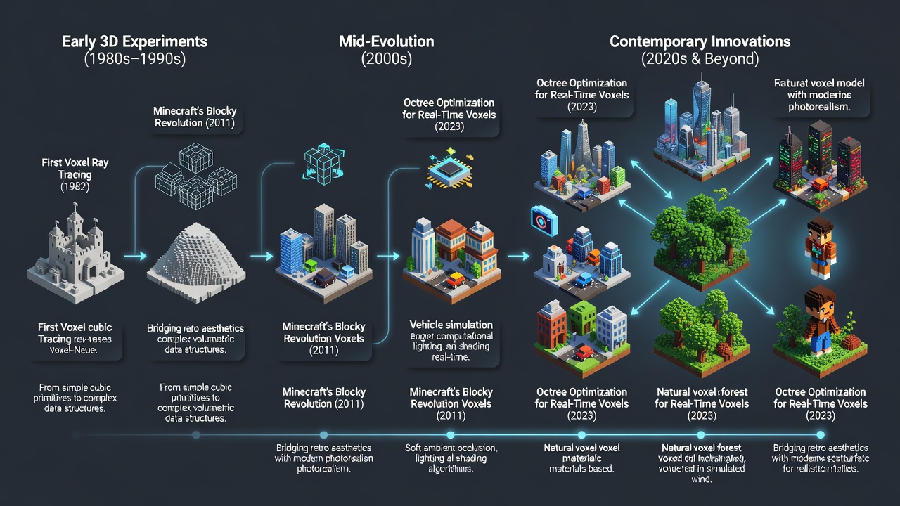 Modern indie survival title using sparse voxel octrees for destructible terrain and procedural generation